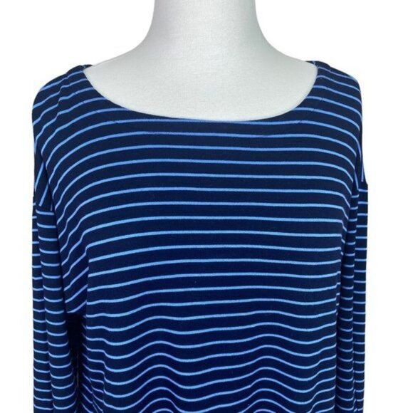 Loft Long Sleeve Striped Top Size Small - Picture 4 of 6